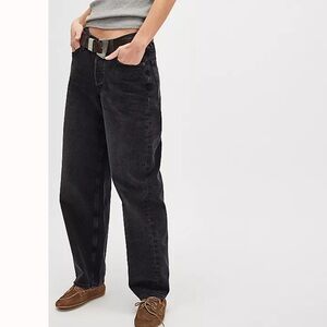 Agolde V-Waist Baggy Jeans Black Size 30 NWT